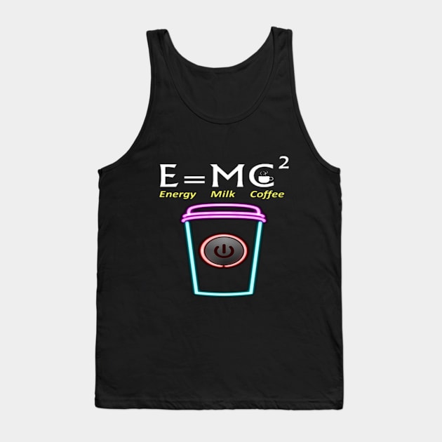 Equation Energy Milk And Coffee Tank Top by Jozka